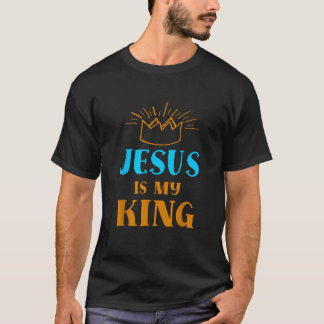 Jezus is mijn Koning Kind van God Jezus Christus T-shirt