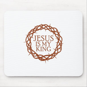 Jezus is mijn koning muismat