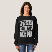 Jezus is mijn koning trui (Voorkant volledig)