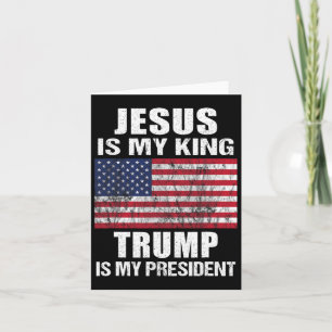Jezus Is Mijn Koning Trump Is Mijn President Kaart