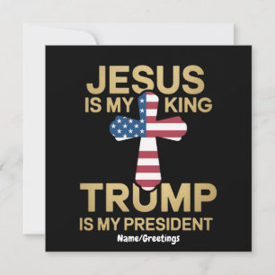 Jezus is mijn Koning, Trump is mijn President Kaart