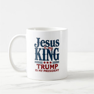 Jezus is mijn Koning, Trump is mijn President Koffiemok