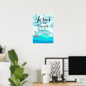 Jezus is mijn Kracht Poster (Thuiskantoor)