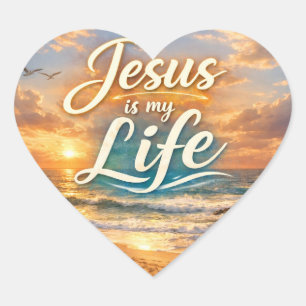 Jezus Is Mijn Leven Christelijke Sticker
