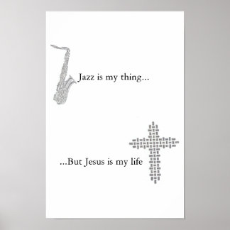 Jezus is mijn leven poster