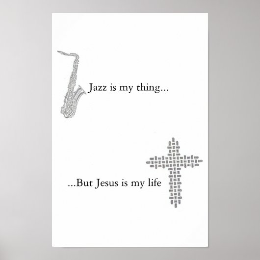 Jezus is mijn leven poster (Voorkant)