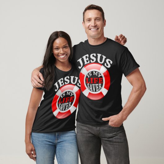 Jezus is mijn levensreddende Christelijke Shirt vo (Unisex)