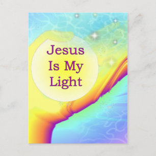 Jezus is mijn licht briefkaart