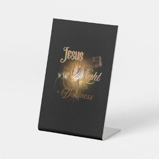 Jezus is mijn licht – Halloween Reclamebord Met Voetstuk