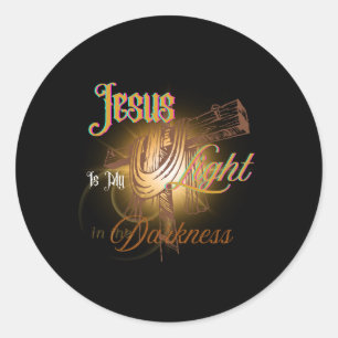 Jezus is mijn licht – Halloween Ronde Sticker