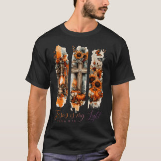 Jezus Is Mijn Licht Johannes 812 Kruis T-shirt