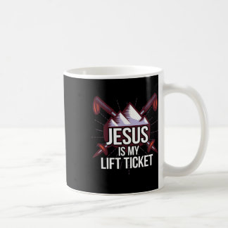 Jezus is mijn liftticket skikerk skiën Christa Koffiemok
