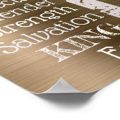 Jezus is mijn lijst van alles Christelijk Poster (Hoek)