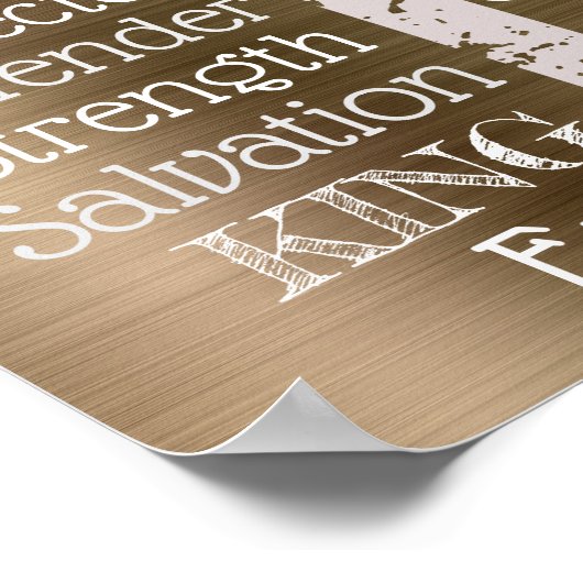 Jezus is mijn lijst van alles Christelijk Poster (Hoek)