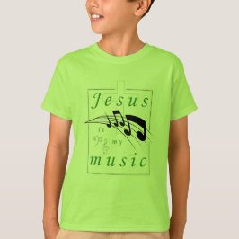 Jezus is mijn muziek Christelijk T-shirt