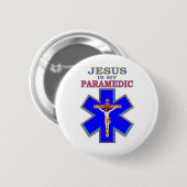 JEZUS IS MIJN PARAMEDICUS RONDE BUTTON 5,7 CM (Voorkant /achterkant)