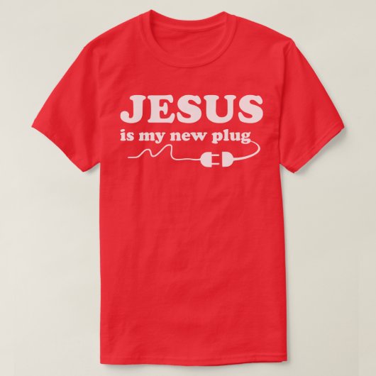 Jezus is mijn Plug T-shirt (Design voorkant)