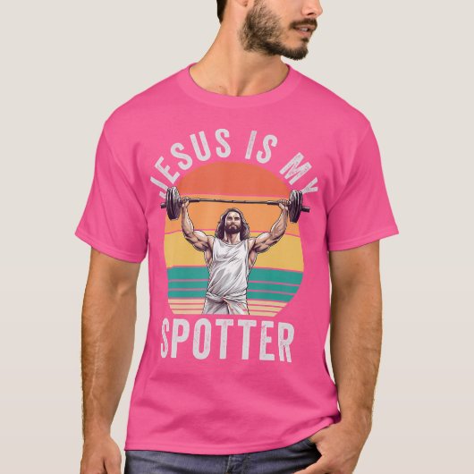 Jezus is mijn pootter grappige Christelijke gewich T-shirt (Voorkant)