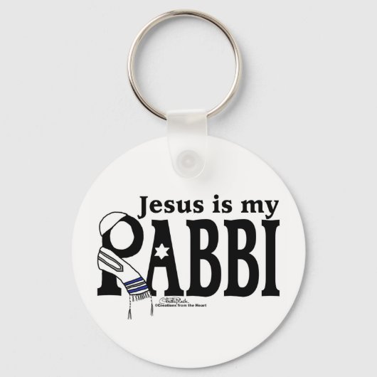Jezus is mijn RABBIJN Sleutelhanger (Voorkant)
