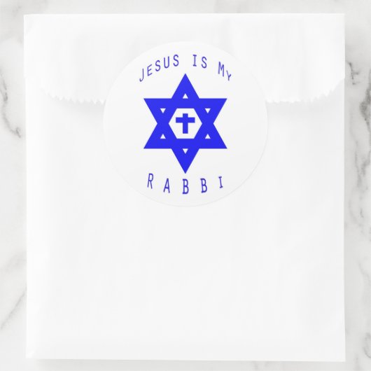 Jezus is mijn rabbijn Sticker (Tas)