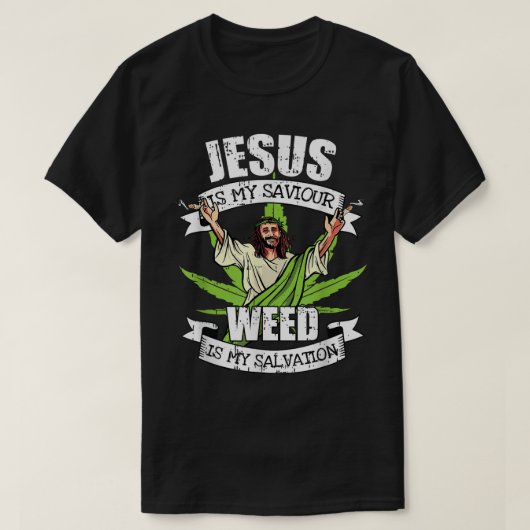 Jezus is mijn redder die onkruideniersproppen opro t-shirt (Design voorkant)