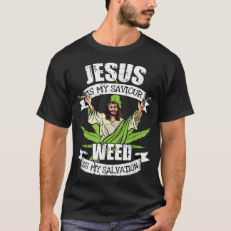 Jezus is mijn redder die onkruideniersproppen opro t-shirt