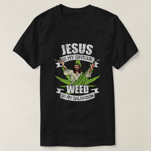 Jezus is mijn redder die onkruideniersproppen opro t-shirt (Design voorkant)