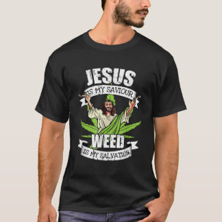 Jezus is mijn redder die onkruideniersproppen opro t-shirt