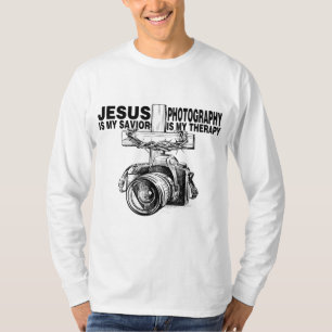 Jezus Is Mijn Redder Fotografie Is Mijn Therapie T-shirt