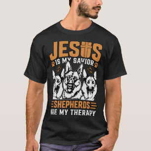 Jezus is mijn Redder Herders zijn mijn Therapiehon T-shirt