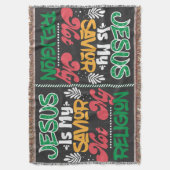 Jezus is mijn redder niet mijn godsdienst deken (Voorkant Verticaal)