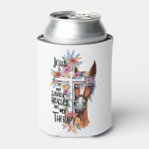 Jezus is mijn Redder Paarden zijn mijn therapie gr Blikjeskoeler