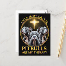 Jezus is mijn redder Pitbulls zijn mijn therapie g