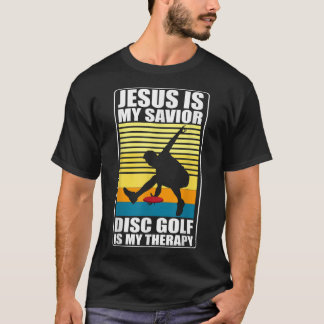 Jezus is mijn redder schijf golftherapie Disc Golf T-shirt
