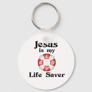 Jezus is mijn redder. sleutelhanger