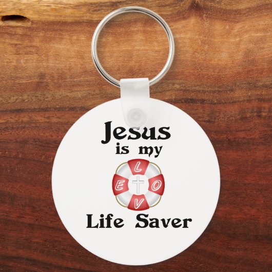 Jezus is mijn redder. sleutelhanger (Voorkant)