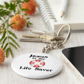 Jezus is mijn redder. sleutelhanger (Zijkant)