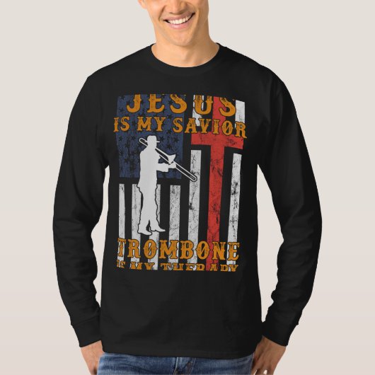 Jezus is mijn Redder, Trombone is mijn T T-shirt (Voorkant)