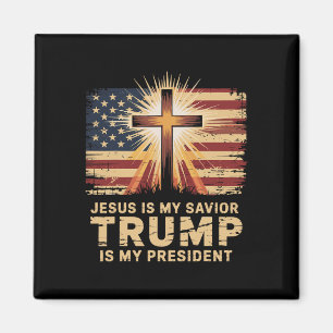 Jezus is mijn redder Trump is mijn Bijbelse Presid Magneet
