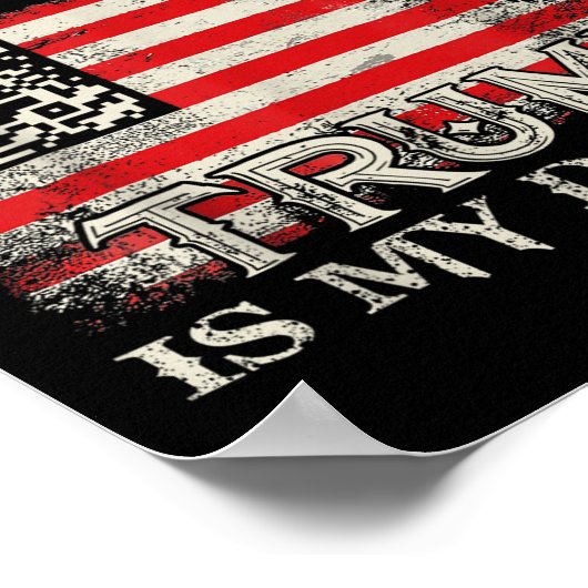 Jezus is mijn Redder Trump is mijn danser QR Trump Poster (Hoek)