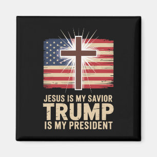 Jezus is mijn Redder Trump is mijn politieke Presi Magneet
