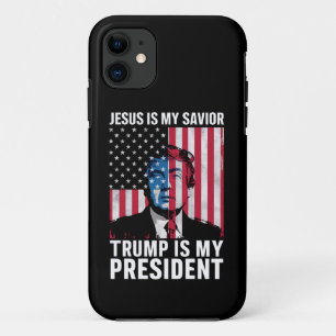 Jezus is mijn redder Trump is mijn President 2024 Case-Mate iPhone Case