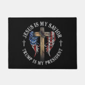 Jezus is mijn redder Trump is mijn President 2024  Deurmat (Voorkant)