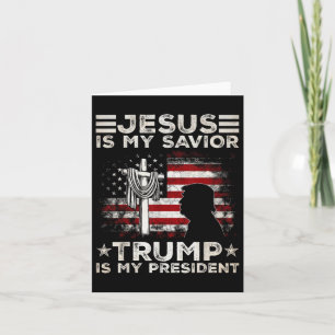 Jezus is mijn redder Trump is mijn President 2024 Kaart