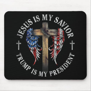 Jezus is mijn redder Trump is mijn President 2024 Muismat