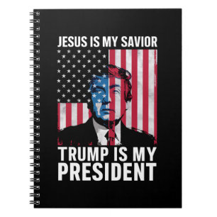 Jezus is mijn redder Trump is mijn President 2024 Notitieboek
