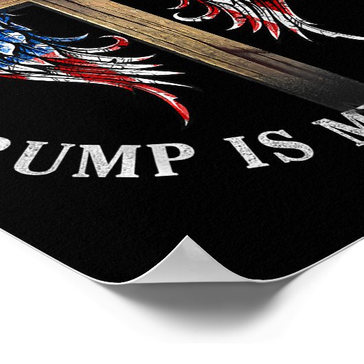 Jezus is mijn redder Trump is mijn President 2024  Poster (Hoek)