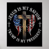 Jezus is mijn redder Trump is mijn President 2024  Poster (Voorkant)