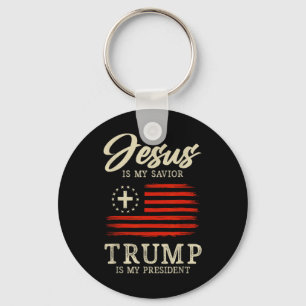 Jezus is mijn redder Trump is mijn President 2024  Sleutelhanger