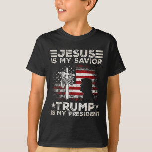 Jezus is mijn redder Trump is mijn President 2024 T-shirt